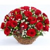 Basket of grand roses